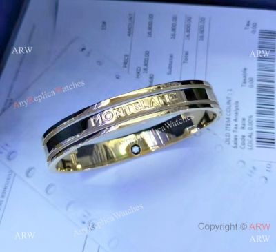 Mont Blanc Bracelet Replica / Montblanc All Gold Bangle